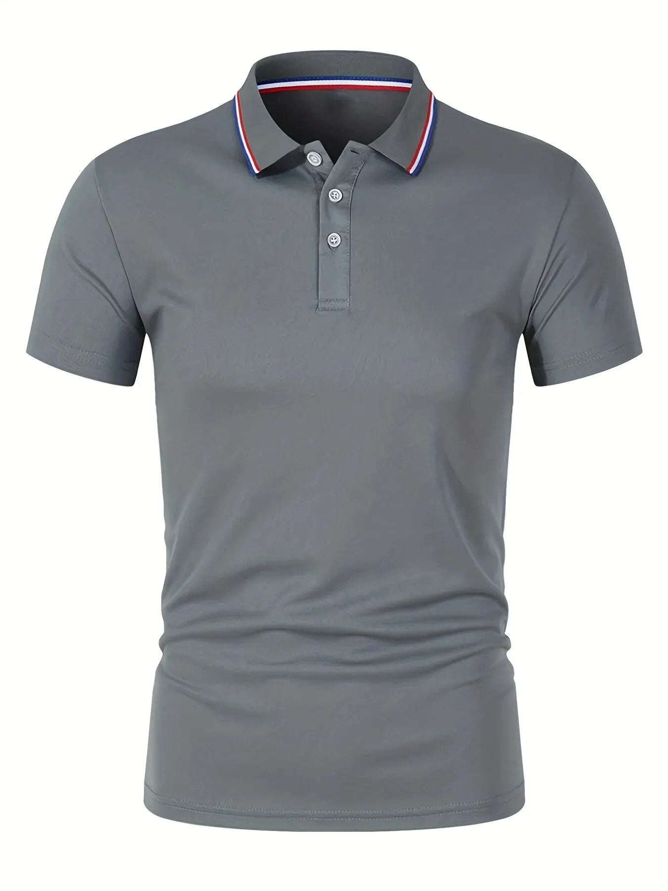 2025 Hot Sale Men's Summer Casual Breathable Comfortable Polo Shirt Men's Solid Color High Quality Short Sleeve T-Shirt