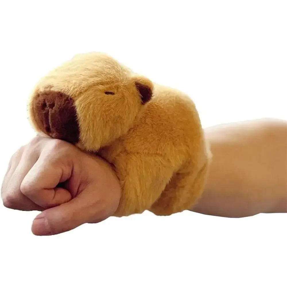 Capybara Fox Plush Wristband, Soft Animal Doll Toy, Cute Christmas Gift for Kids