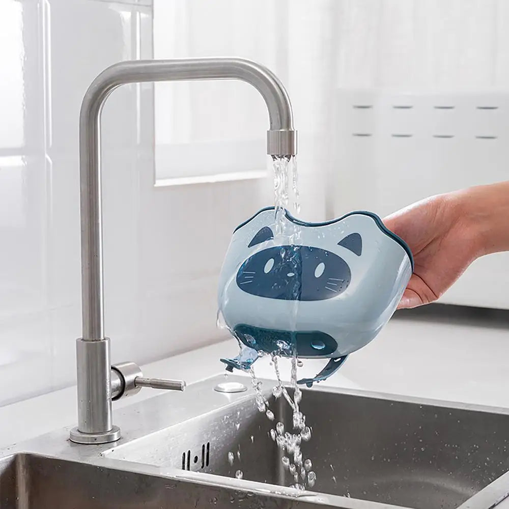 Kitchen Sink Holder Hanging Drain Basket Adjustable Soap Sponge Shelf Organizer Bathroom Faucet Holder Rack Kitchen Accessories