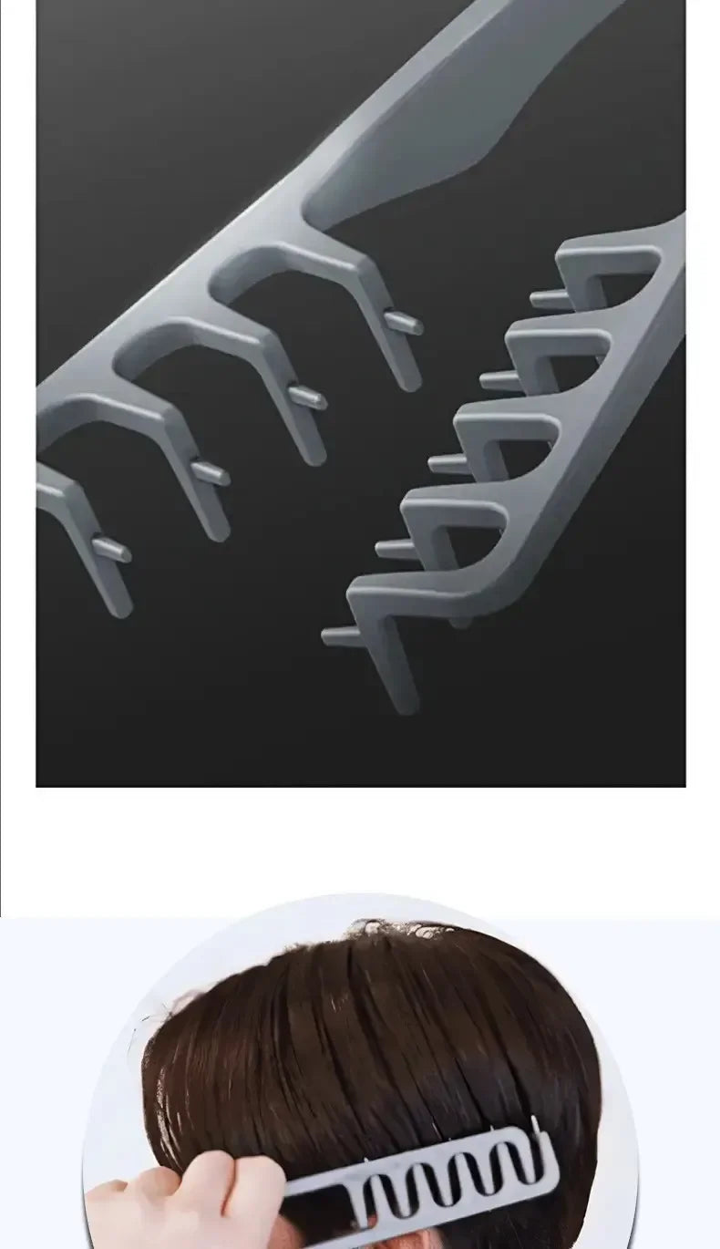 Volumizing Wide-Tooth Hair Styling Comb for Men, ABS Plastic with Textured Grip, Ideal for All Hair Types, Perfect for Home Use