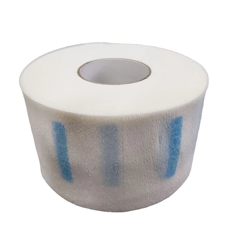 White Neck Strips Disposable Hair Cutting Accessory Stretchy 1Roll Neck Paper Adjustable Barber Dedicated Salon Hairdressing
