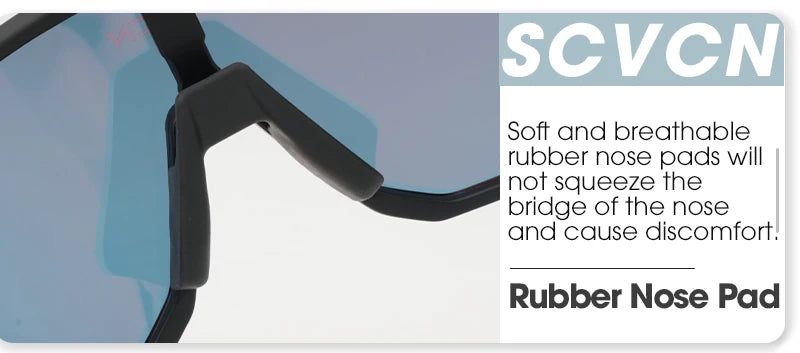 SCVCN New Cycling Glasses Bike Sunglasses Men UV400 Eyewear Outdoor Sports MTB Goggles Bicycle Women Riding Hiking Sunglasses