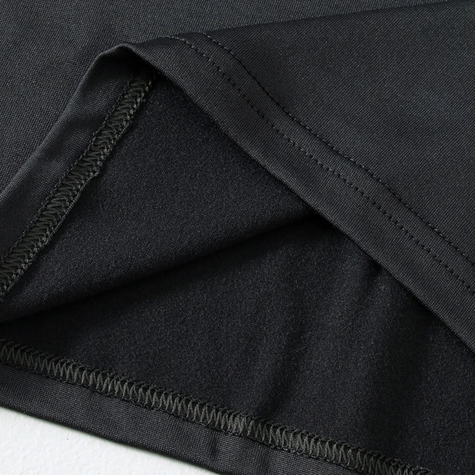 2-piece Autumn And Winter Solid Color Fashionable Casual Base Set Slim Fit Sports Fitness Long Sleeved Pants Warm Underwear Set