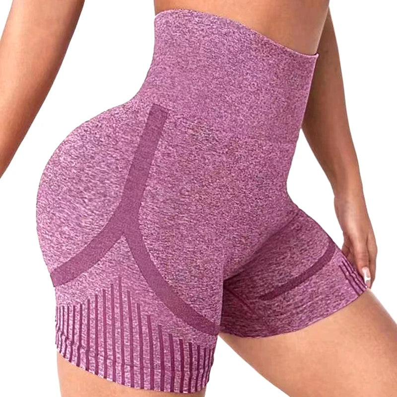 Women Yoga Shorts High Waist Workout Shorts Fitness Yoga Lift Butt Fitness Ladies Yoga Gym Running Short Pants Sportswear