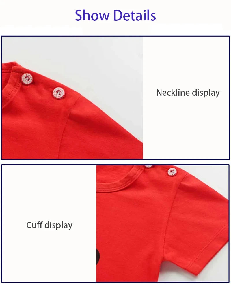 Kids Clothes Set Baby BoyGirl T-Shirt + Shorts Summer Clothing Cotton Cartoon Casual Boys Tracksuit Children Baby Clothes Set