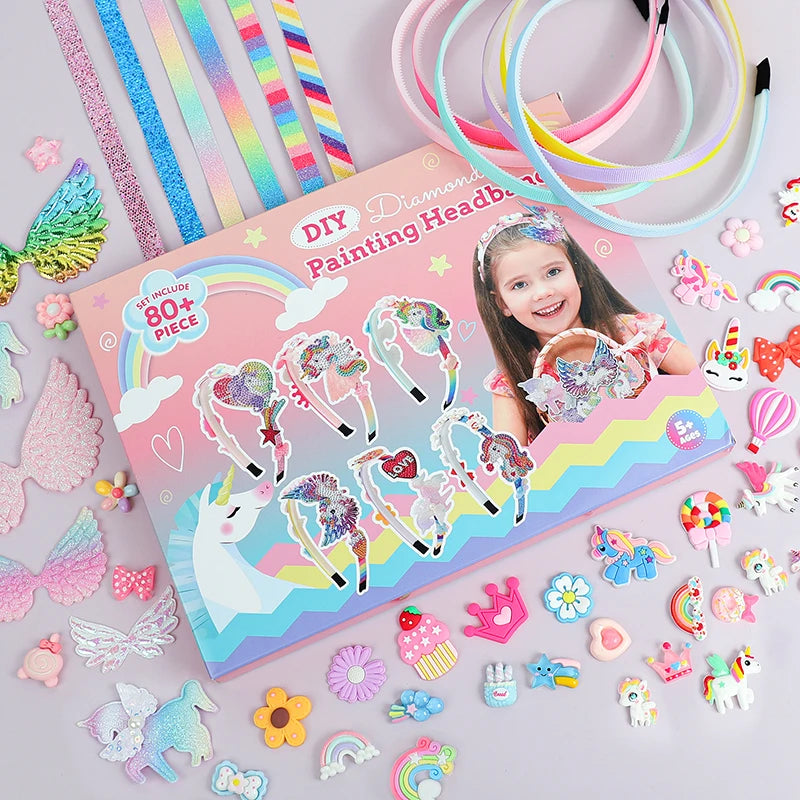 Hair Accessories for Girls-Arts and Crafts Gift DIY Headband Making Kit Gifts Headband Making Kit for Girls - Make Your Own Fash