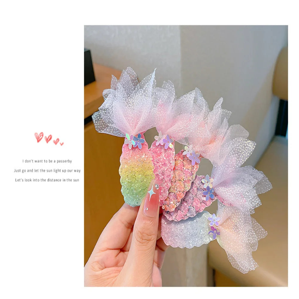 Kids Hair Clip Princess Hairpins Hair Ornament Cute Hair Accessories For Birthday Gift Party