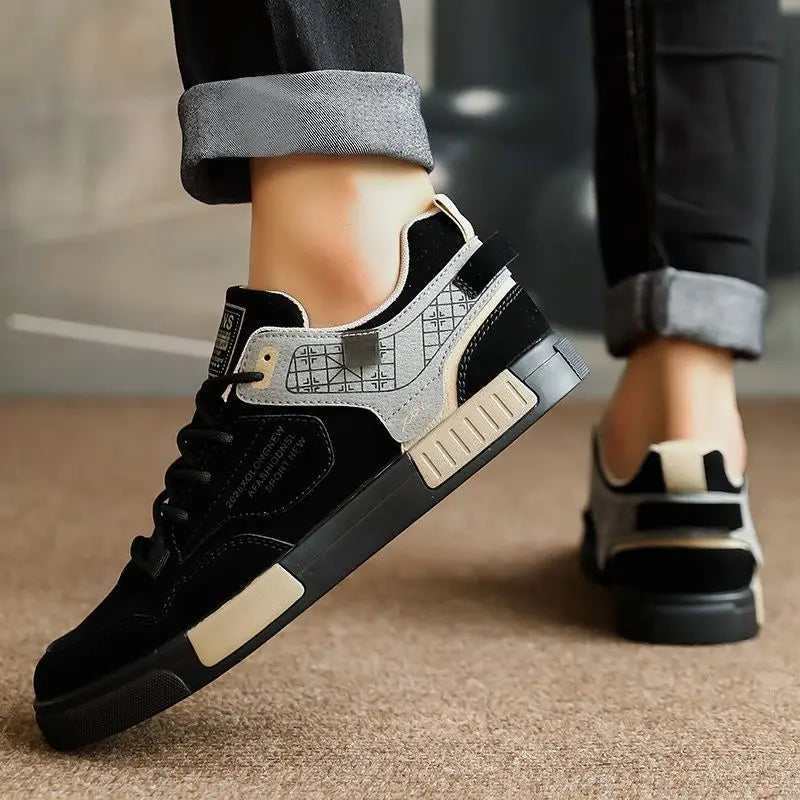 Casual Shoes for Men Black Running Man Shoe Spring Autumn Sports Safety Sneakers Flat Work Fashion 2025 on Sale Elegant Leisure