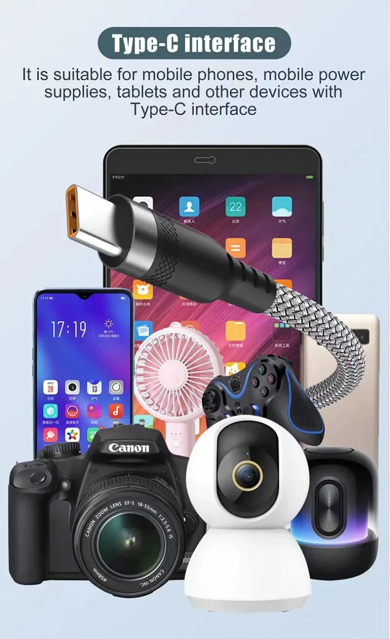 USB Type-C Extended  3M 5M 8-Meter Android Micro USB Fast Charging Cable For Huawei Xiaomi Vivo Oppo And Leeco Phone Data C