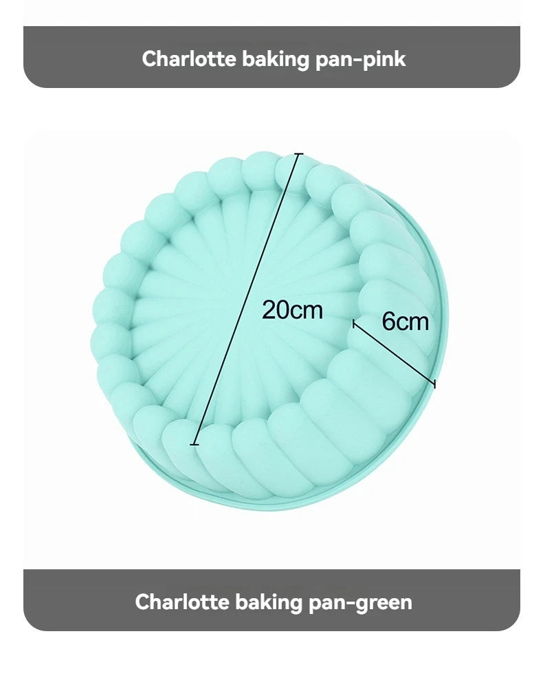 Silicone Sunflower Silhouette Cake Mold Round Diy Baking Molds Multi Purpose High Temperature Resistant Silicone Cake Mold Tools