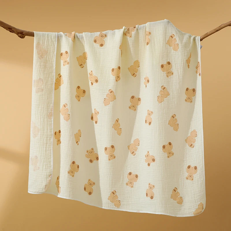 80x80cm Baby Receive Blanket for Newborn Cotton Muslin Swaddle Blanket Bedding Infant Bath Towel Baby Items Mother Kids
