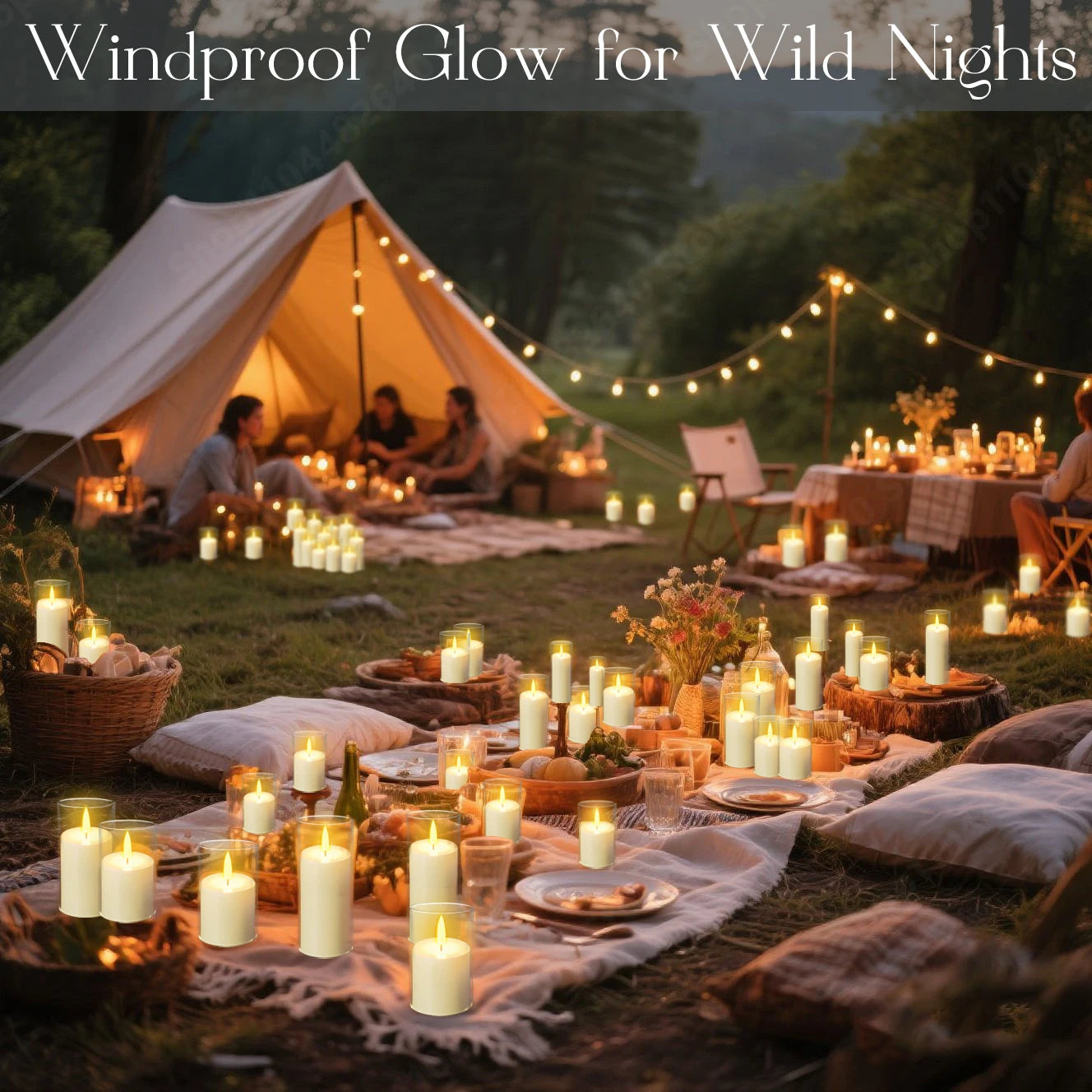10-240Pcs LED Pillar Candles Wedding Flameless Candle with Battery Powered Flickering Candle Concert Birthday Party Table Decor