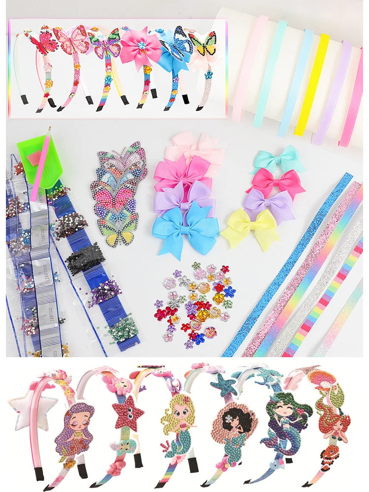 Hair Accessories for Girls-Arts and Crafts Gift DIY Headband Making Kit Gifts Headband Making Kit for Girls - Make Your Own Fash