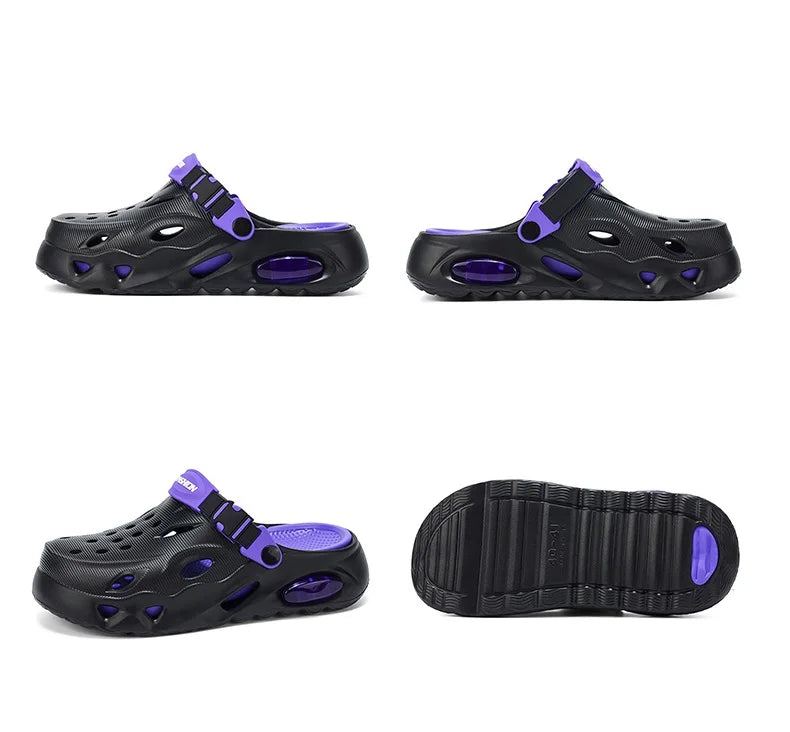 Men's New Summer Sports Sandals for Beach Wear, Non-Slip, Wear-Resistant, Closed-Toe Shoes, Sandals and Slippers