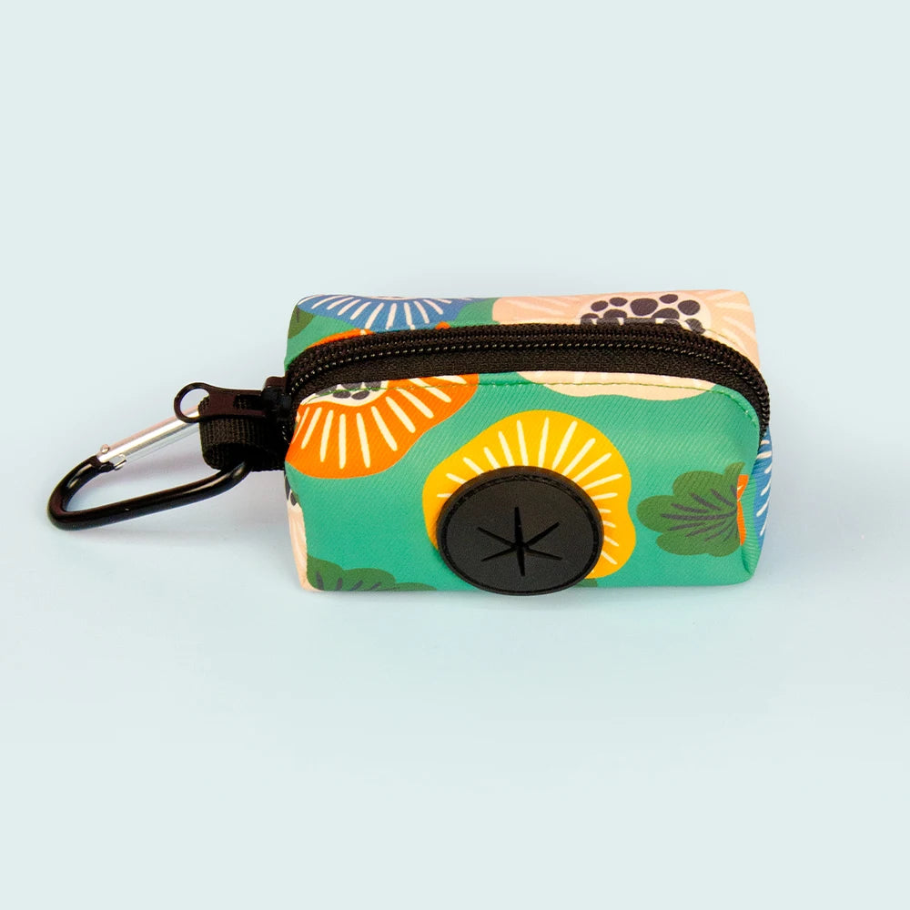 Cute pet poop bags with funny prints, easy to clean when walking your dog (no leash and trash bag)