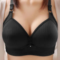 Breathable Soft Mom Style Soft Thin Cup Bralette Middle-aged Elderly Women Comfortable Gathered Breast Support Brassiere Bra