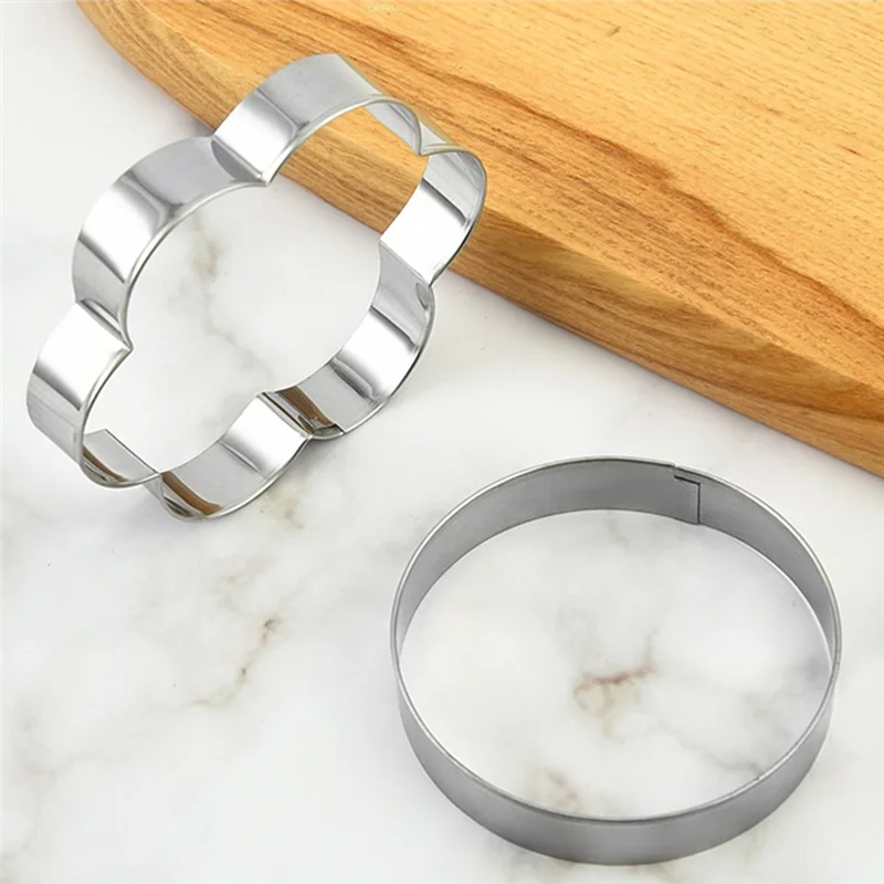 A36T-DIY Cake Decorating Tools,Biscuit Mould Portable Cake Fondant Mold Cookie Cutter Mold Kitchen Gadgets Baking Accessories