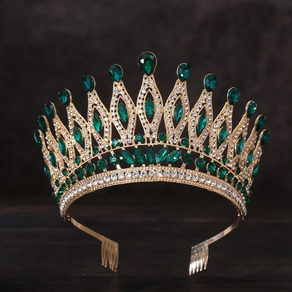 Tiara Crown for Women Girls, Wedding Tiara for Bride, Princess Hair Accessories for Birthday Prom Party Quinceanera