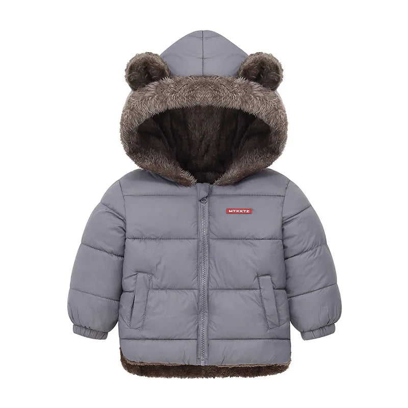 Baby hooded fleece winter jacket for boys & girls