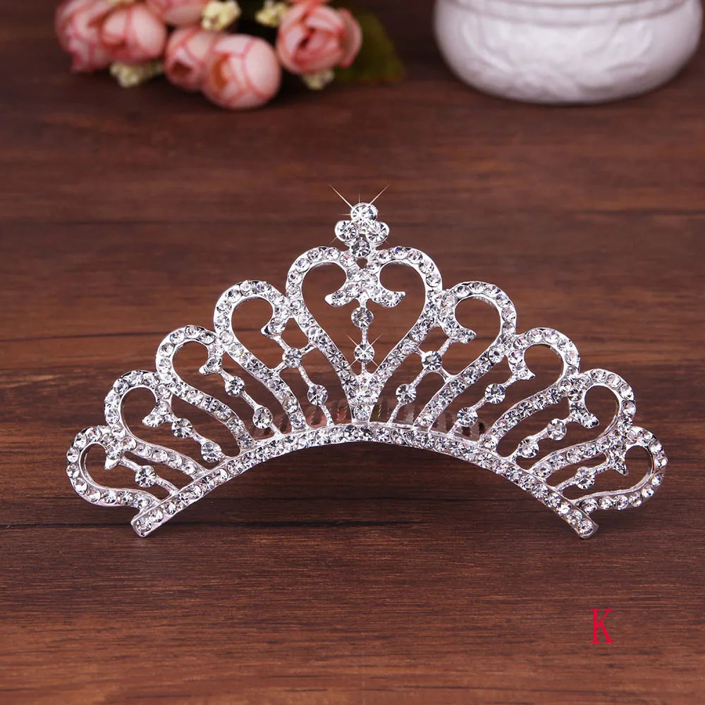 Bridal Stylish Tiara Shiny Crown Sweet Hair Comb Wedding  Jewelry Fashion Accessories Hair  Styling Accessories Headwear