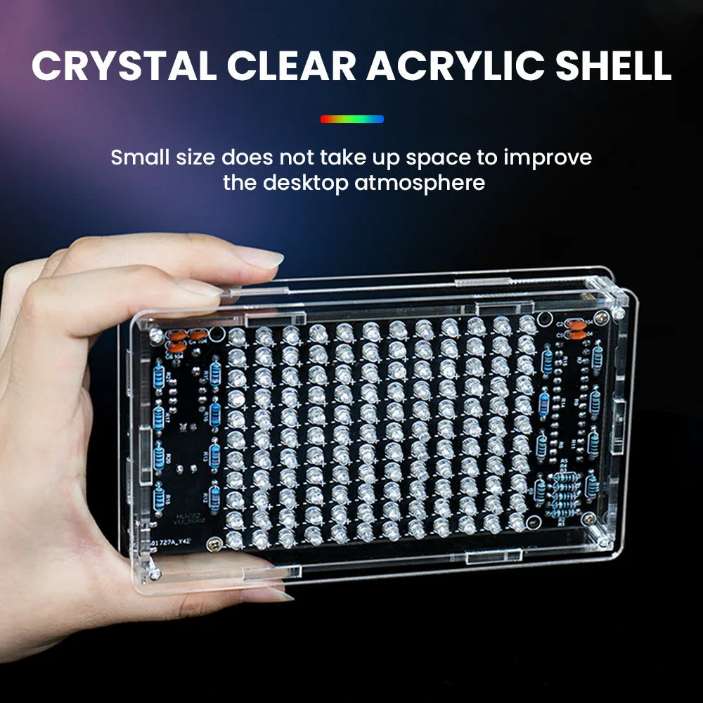 DIY Sound Control LED Music Electronic Kits Audio Frequency Display PCB Soldering Project Practice Solder Diy Electronic Kit