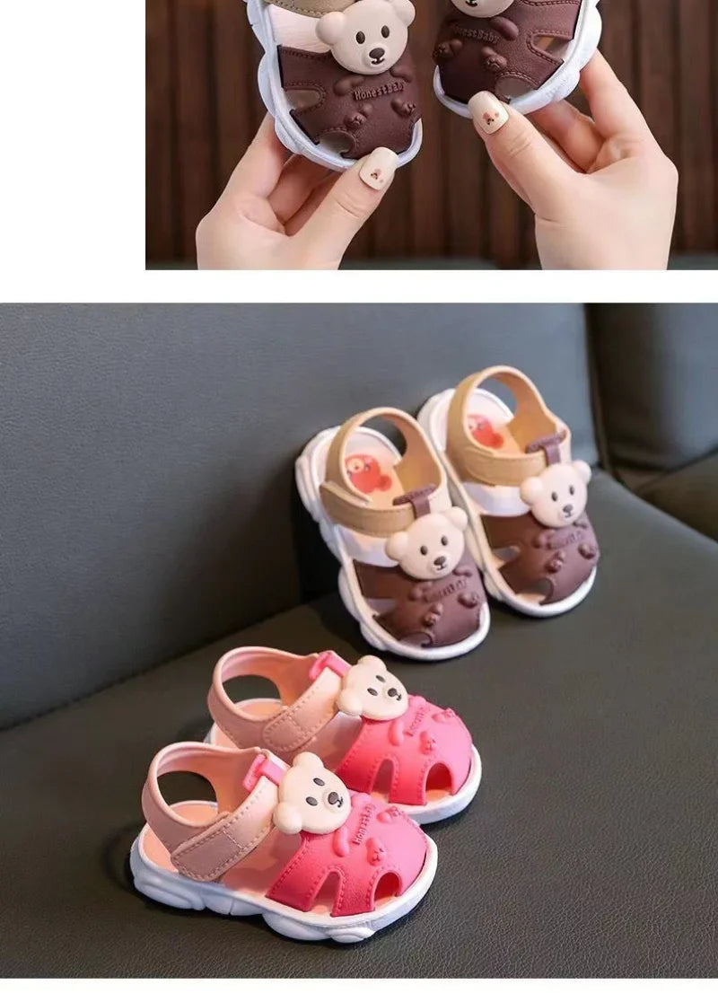 2026 Summer Baby Boys Girls Sandals Children Beach Sandals Cartoon Infant Toddler Shoes Comfortable Soft Sole Kids Student Shoes