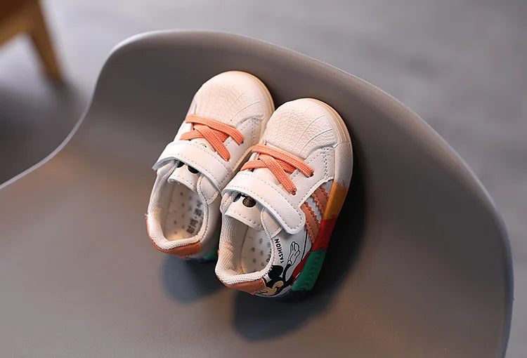 Cartoon Mickey Children Shoes For Boys Girls Sport Sneakers Kids Leisure Autumn Casual Shoes Breathable Running Toddler