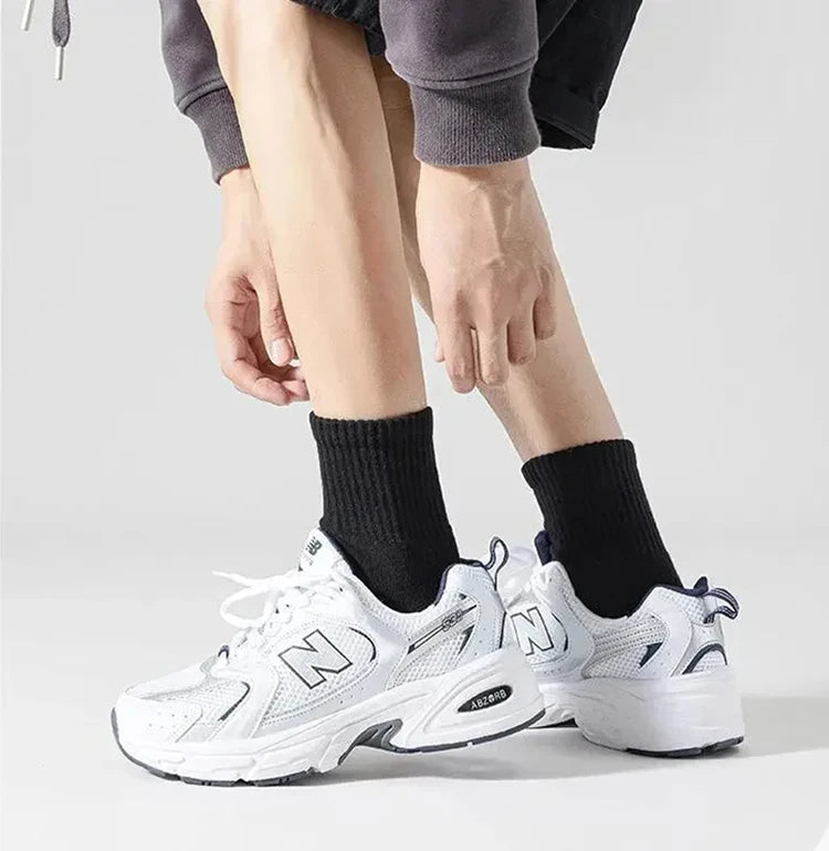 Men's Thick Bottom Sweat Absorbing and Breathable Sports Socks with Bottom Cushion for Running Professional Sports Men's Socks