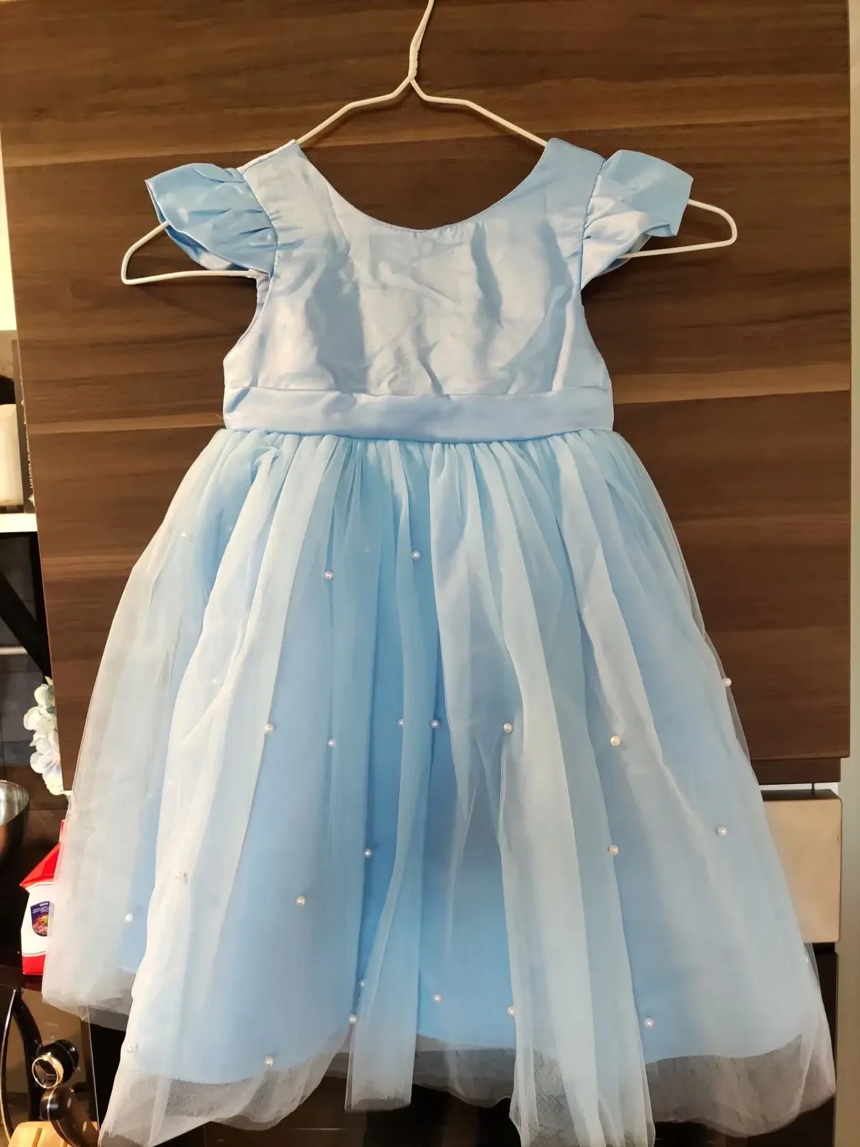 Toddler Girl Flower Birthday Tulle Dress Backless Bow Wedding Gown Kids Party Wear Princess Pink Outfit Baby Girls Bowknot Dress