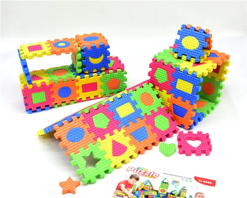 3D Diy EVA Puzzles Toys Kids Baby Puzzle Mats 55 * 55MM or 90mm*90cm Carpet Babies Education  Foam Learning Shape Toy