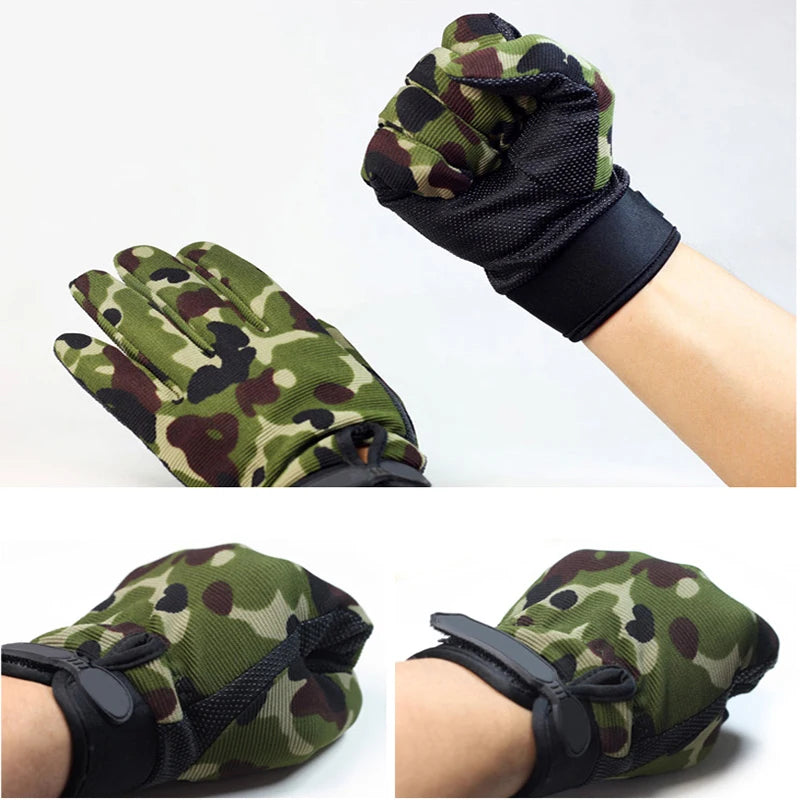 Fishing Gloves Summer Breathable Outdoor Riding Gloves Man Lady Light Bicycle Non-Slip Gloves Full Finger Fingerless