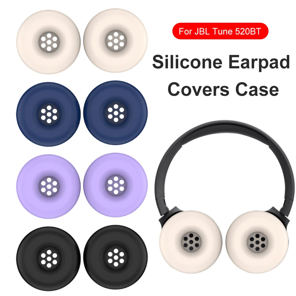 Silicone Earpad Covers Case Anti-Scratch Headphone Cover Waterproof Ear Cushions Cover Shockproof for JBL Tune 520BT Headphones