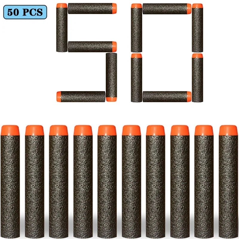 7.2cm 100pcs for Nerf Soft Bullets Darts Round Head Refill Sponge Darts Kids Children Toy Gun Bullets for NERF N-Strike Blasters