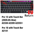 Keyboard Cover For Macbook Air 13 M2 Pro 13 M1 Pro 14 16 Max Silicone Protector Skin Case A2337 A2338 A2442 A2779 A2681 A2485