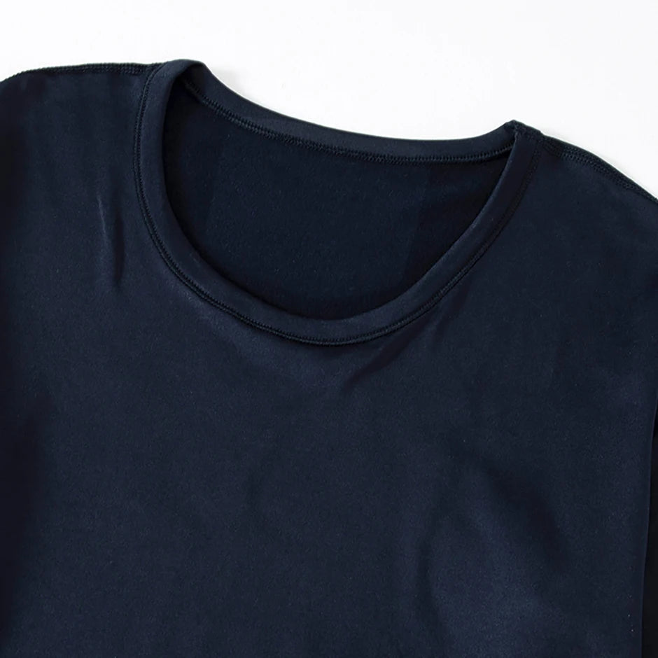 2-piece Autumn And Winter Solid Color Fashionable Casual Base Set Slim Fit Sports Fitness Long Sleeved Pants Warm Underwear Set