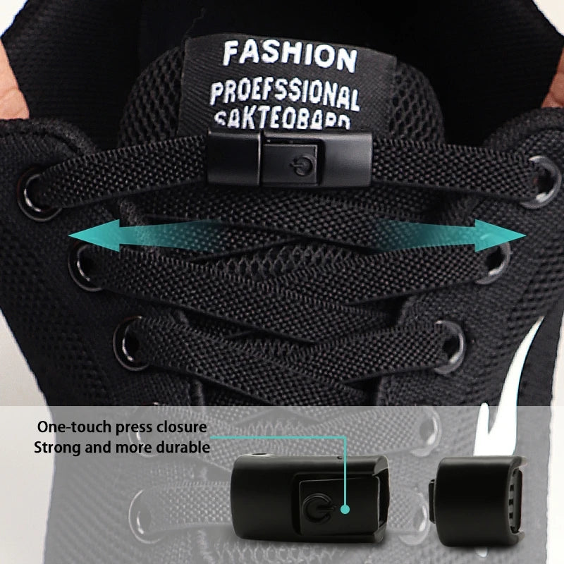 No Tie Shoe Laces Outdoor Sports Shoelaces Without Ties Elastic Laces Sneakers for Kids Adult Unisex Shoelace Shoes Accessories
