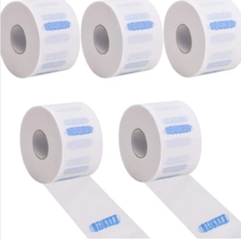 White Neck Strips Disposable Hair Cutting Accessory Stretchy 1Roll Neck Paper Adjustable Barber Dedicated Salon Hairdressing