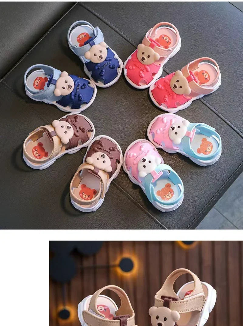 2026 Summer Baby Boys Girls Sandals Children Beach Sandals Cartoon Infant Toddler Shoes Comfortable Soft Sole Kids Student Shoes