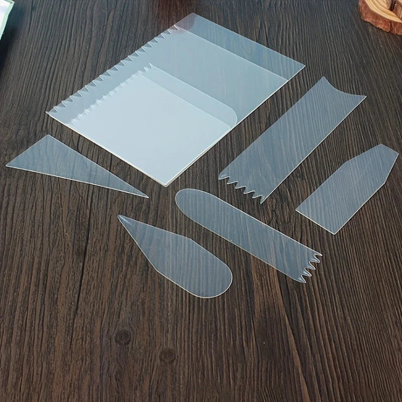 9pcs, Professional Baking Tools Set - Cake Scraper, Cream Spatula, Cake Cutter, Pastry Mold - Essential Kitchen Gadgets