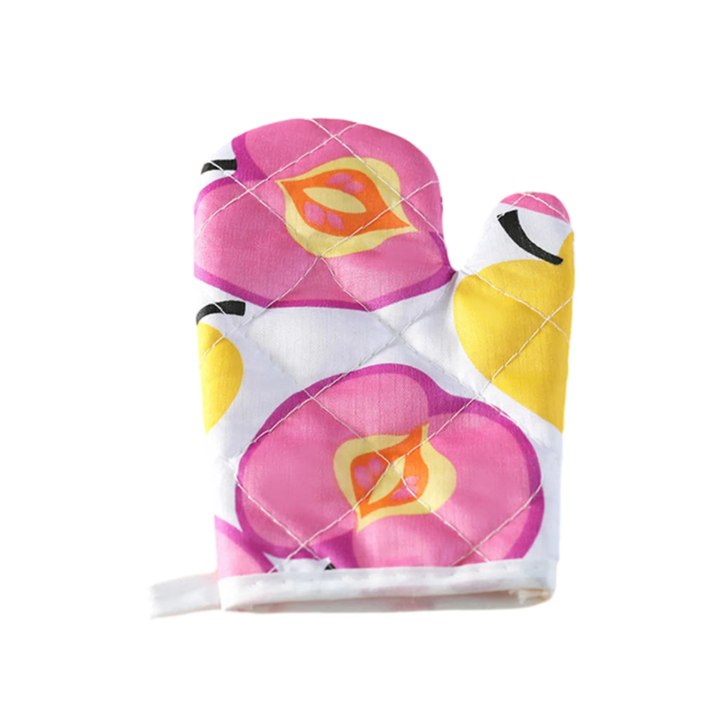 Kids Oven Baking Gloves Oven Mitts Microwave Oven Gloves Kitchen Microwave Oven Glove Non-Slip Gloves Baking Tools Bakeware