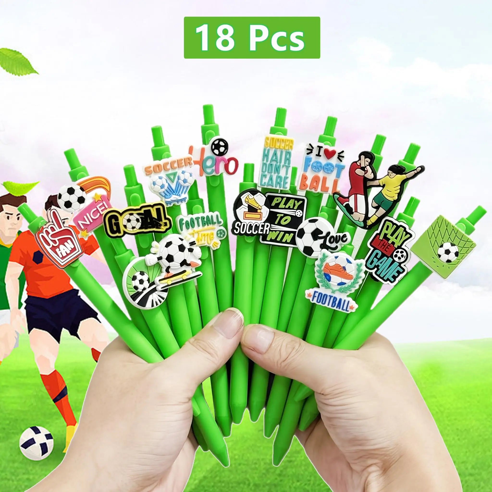 6/12/18 Football Sports Series Writing Office Ballpoint Pen Creative Football Theme Black Ink Desktop Accessories Essential for