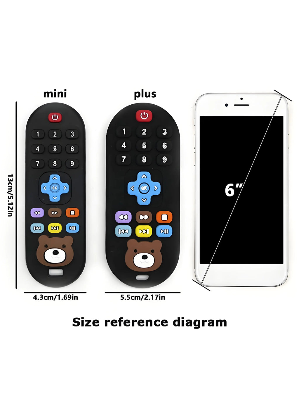 1/4pcs Children's teething remote control silicone material baby teething toys simulation remote control toys teething teether