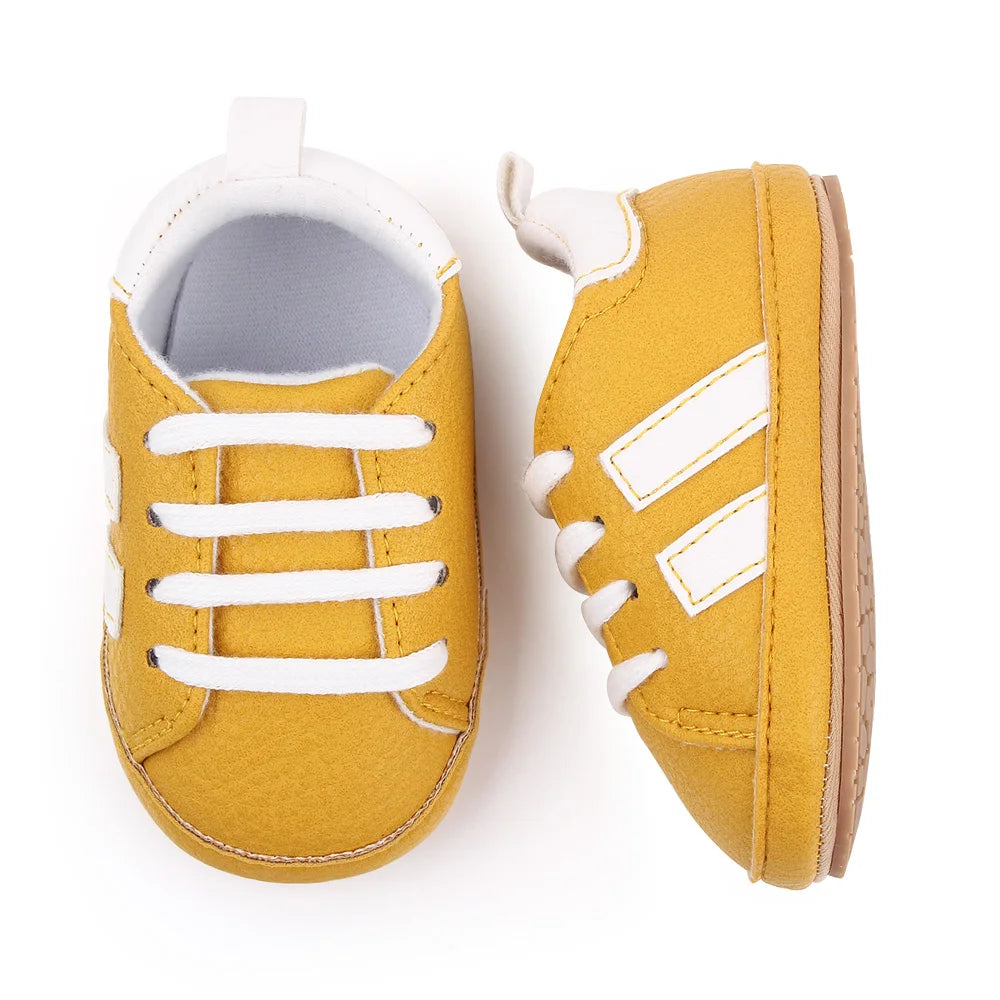 Baby Casual Shoes for Spring and Autumn TPR Sole Anti-slip High Quality PU Hot Selling Multiple choice 2023 Baby New Fashion