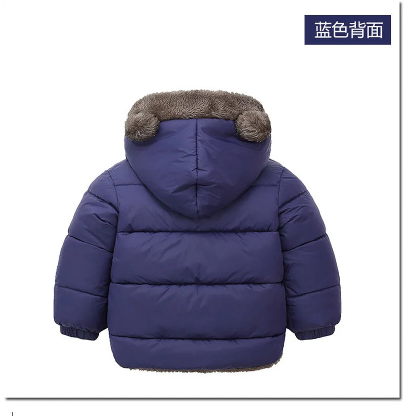 Baby hooded fleece winter jacket for boys & girls