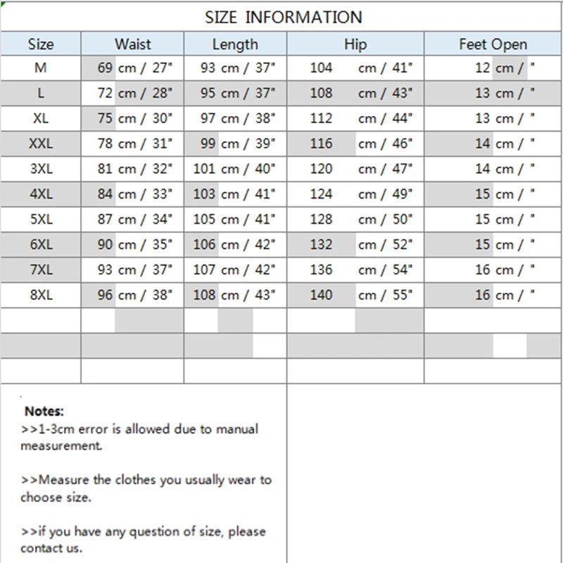 Men Long Pants Autumn and Winter Mens Casual Sweatpants Soft Sports Pants Jogging Pants Black Grey Color M-8XL YBG60