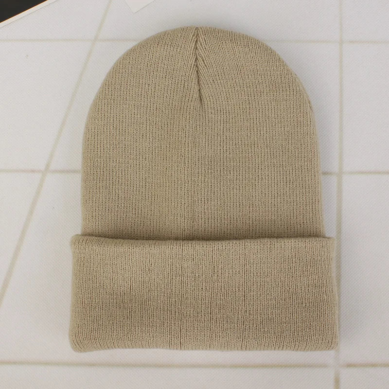 Winter Hats Unisex New Beanies Hat Knitted Solid Cap For Women Men Autumn Female Beanie Warmer Bonnet Men Casual Cap Wholesale