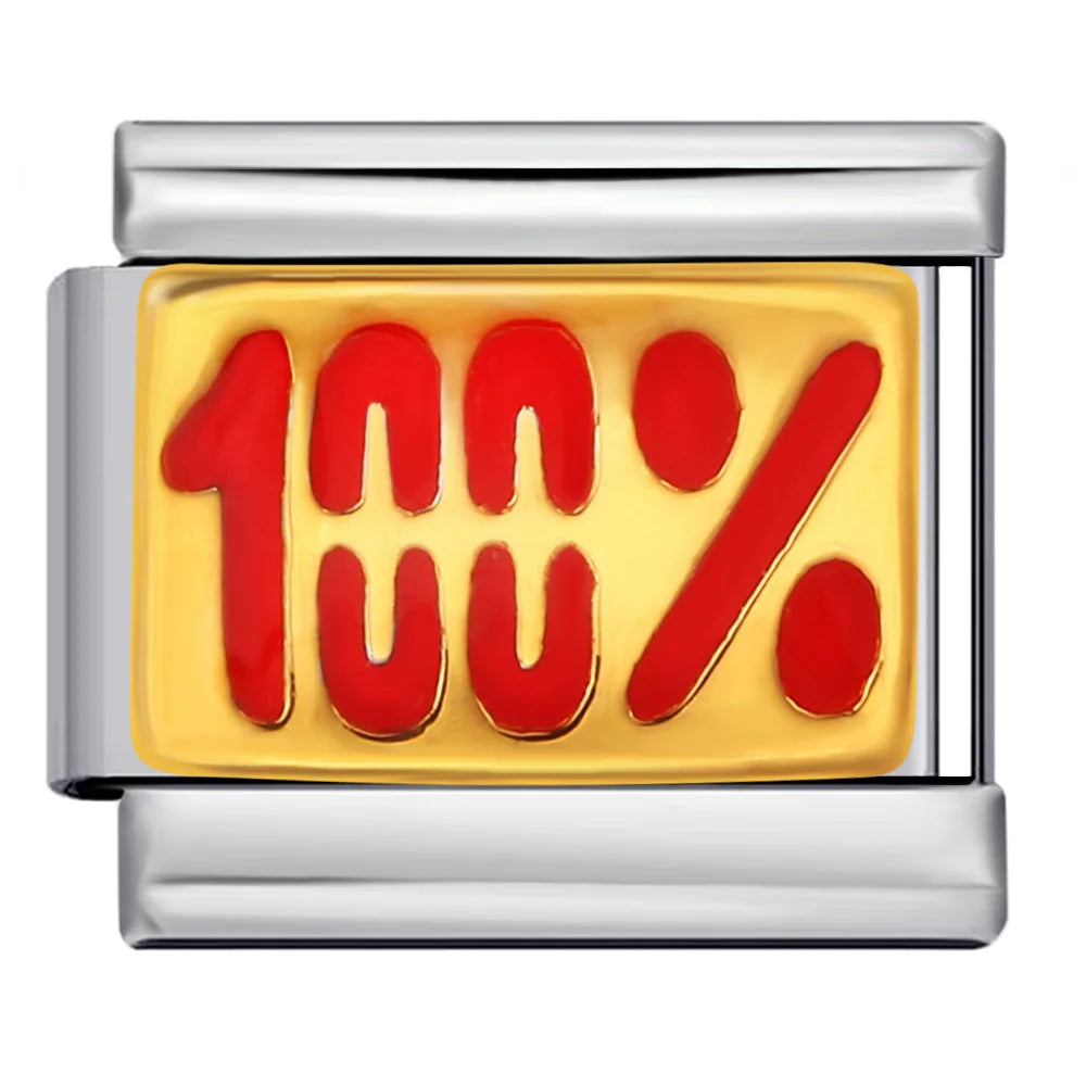 New Personalized English Words 100% DAD NANA LOVE SEXY Italian Charm Link Fit 9mm Stainless Steel Making DIY Bracelet Jewelry