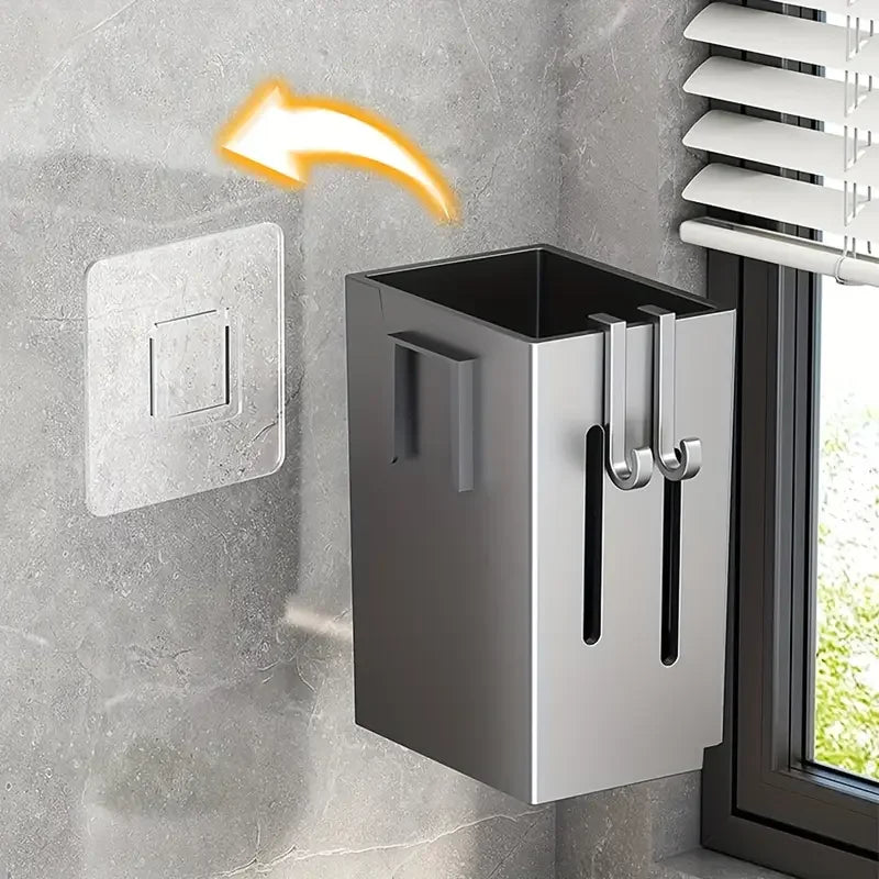 1pc/2pcs Wall-mounted Chopstick Holder Household Kitchen Sink Tableware Storage Rack Punch-free Drain with Water Tray with Hook