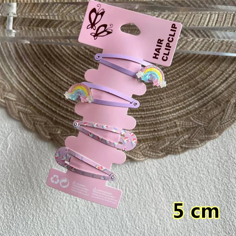 2025 New Cartoon Cute Printed Hairpins Set Women Girls Child Hairgrips Hair Clips Pins Barrettes Accessories Hairclip Headdress