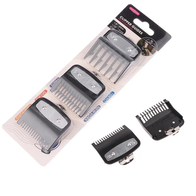 1Pcs Black Limit Comb Set Hair Clipper Guards Guide Combs Trimmer Styling Tools Attachment Compatible 1.5mm 3mm 4.5mm 1Pcs